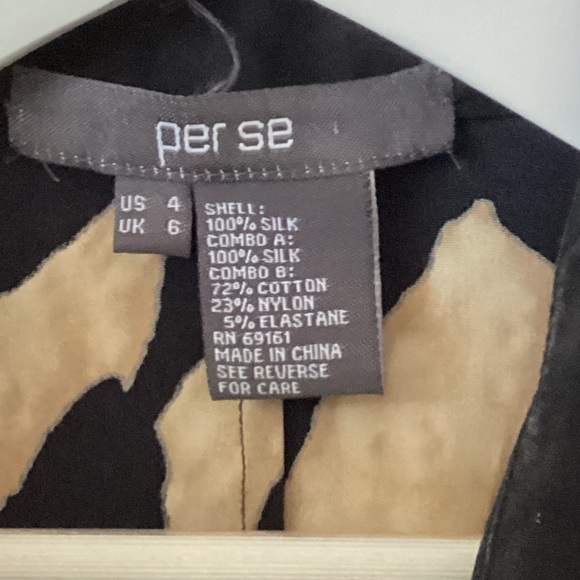 Per Se Silk Leopard Print Dress Sz 4 - Picture 8 of 8